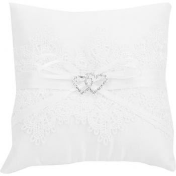 Ivory Flower Girl Basket and Ring Pillow Set