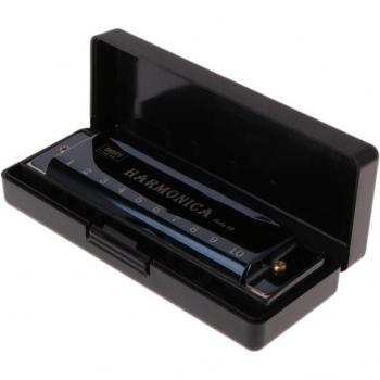 C Major 10 Hole Blues Harmonica with Case