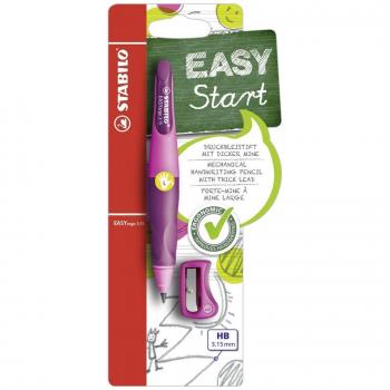 Portaminas para zurdos Stabilo EASYErgo 3.15 rosa y sacapuntas