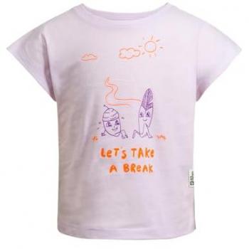 Jack Wolfskin Kids T-Shirt TAKE A BREAK G – Pastellviolett 104