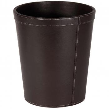 Osco 29 cm Brown Fake Leather Garbage Pail