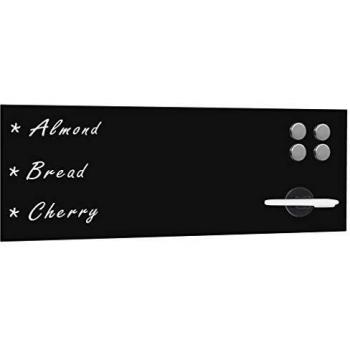 Pizarra magnética de pared negra 60x20 cm