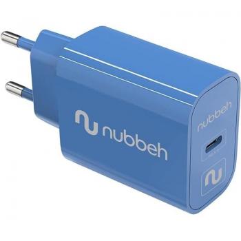 Cargador Nubbeh 25W USB C Carga Rápida PD 3.0 3A Azul