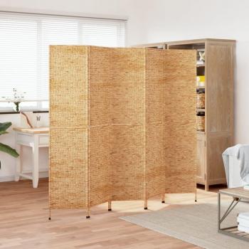 VidaXL Water Hyacinth Room Divider 5-Panel 205x180 cm