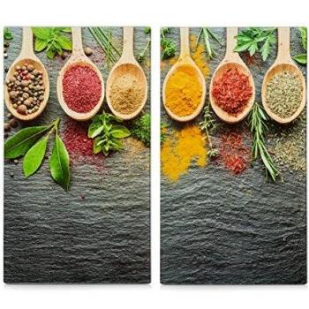 Zeller Herdabdeck-/Schneideplatten-Set Spices, 2 Stück, ca. 30 x 52 cm