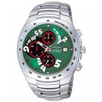 Reloj Numbers Crono de Acero Plateado