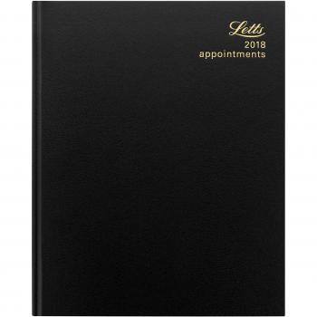 Week to View 2018 Black Letts 18‑T31YBK Quarto Business Diary