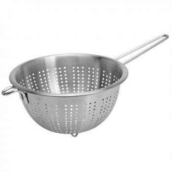 Colino culinario 21 cm, struttura in acciaio inox, manico adattabile