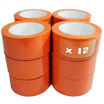 Ruban Adhésif de Chantier Orange 75mm x 33m