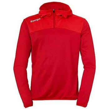 Red Quarter Zip Unisex Hoodie – Kempa Emotion 2.0, 6‑Year‑Olds