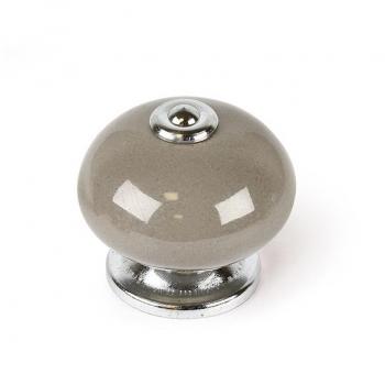 Pomelli per mobili in porcellana grigia H.38 x L.40 x P.40 mm