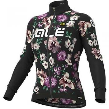 XS Women’s Ale Fiori Long Sleeve Black Jersey