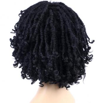 Cheveux afro tressés, courte longueur, crochet, déesse, boucles naturelles 15 cm