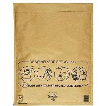 Mail Lite K/7 Gold Bubble Mailer 350x470mm 50env/BX