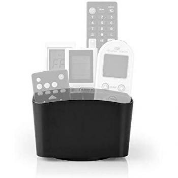 Fernbedienungsorganizer | Rotatable Design | 5 Compartments | Schwarz