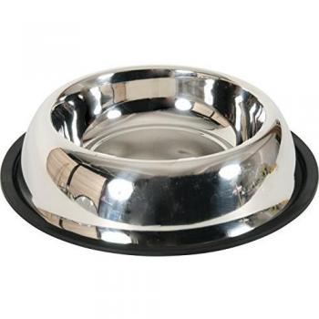 Miska pro psy nerezová STEEL 0,90 l s protiskluzem Zolux