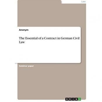 The Essential of a Contract in German Civil Law