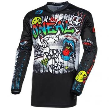 We Cycle O' Neal Element Rancid FR Jersey Trikot lang schwarz/weiß L