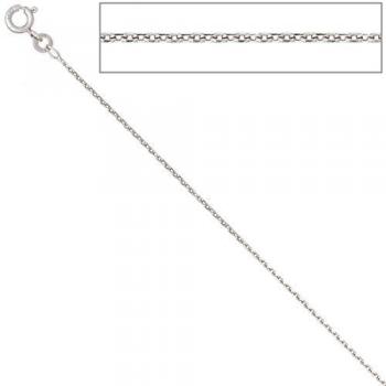 Ankerkette 333 Weißgold 1,3 mm 38 cm