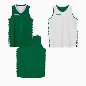 Spalding Herren T-Shirt, Reversible, Lagune/Weiß, 3XL