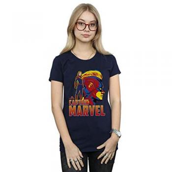 Camiseta de Mujer con Diseño de Capitana Marvel