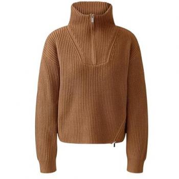 Oui Pullover mit Reißverschluss