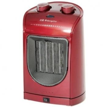 Calefactor Orbegozo Cr5036 rojo 1800w oscilante 2000 5036 aire 14623 movimiento termostato ajustable 2 niveles de potencia anticongelante calecr5036 1800 ceramico