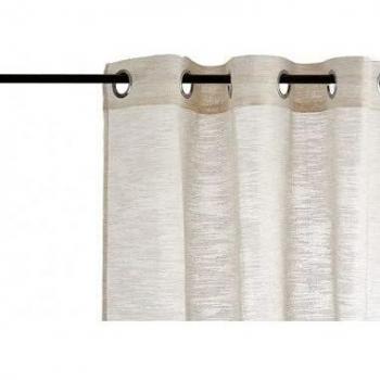 TU TENDENCIA UNICA Stoffvorhang, 100 % Polyester, verchromte Stahlösen, 140 x 260 cm