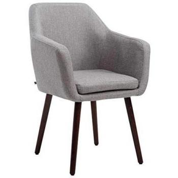 Silla Utrecht en tela gris para salón