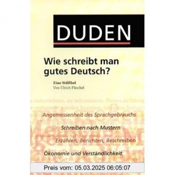 Ulrich Püschel Duden Taschenbücher, Wie Schreibt Man Gutes Deutsch?