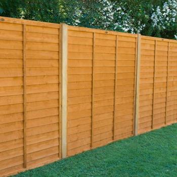 Forest 6' x 5' Straight Cut Overlap Fence Panel