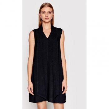 Alltagslook Victoria Beckham Schwarz Relaxed Fit Kleid