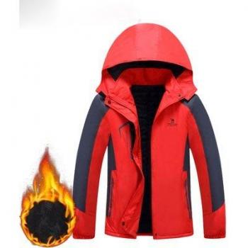 Women's Waterproof Windbreaker Fleece Coat