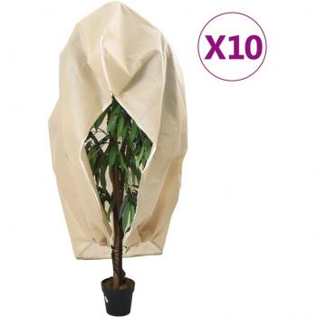 Garde-plantes à glissière, ensemble de 10, vidaxl