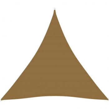 Cobertura estilo vela vidaXL 3,6 m 160 g/m² cinza-castanho
