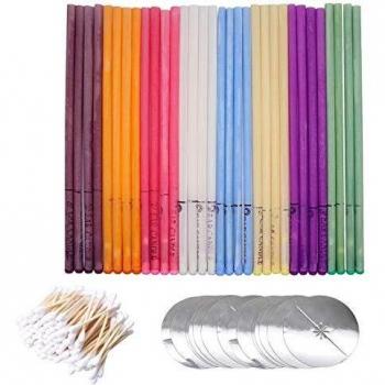 Natural Beeswax Ear Candles Kit, 32 Pcs