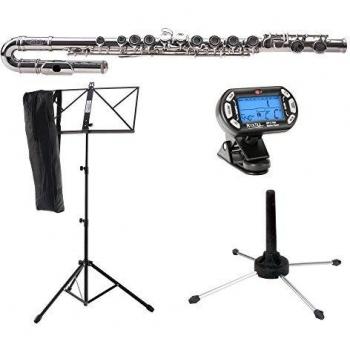 Classic Cantabile FL-100J : Flûte Traversière avec Pied de Pose et Pupitre