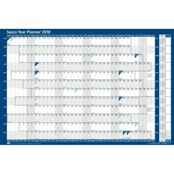 Sasco 2018 Wall Planner 915x610mm
