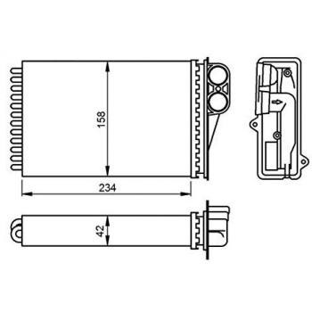 NRF 54304 Heat Exchanger for PEUGEOT