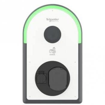 Schneider Electric EVlink Pro AC 22kW Wallbox für Elektrofahrzeuge mit FI Typ B-EV, IP54, IK10, NFC/RFID Reader
