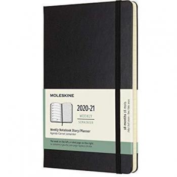 Moleskine Black 13x21 cm 208‑Page Weekly Planner