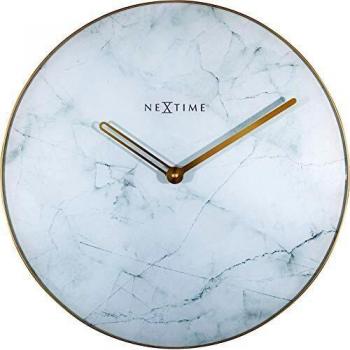 NeXtime Marble Wanduhr, Ø 40 cm, Geräuschlos