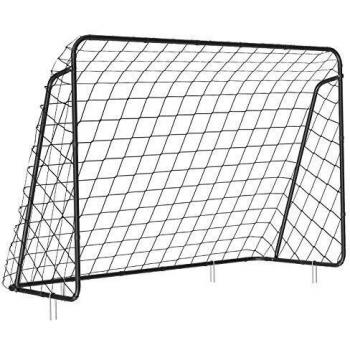 SONGMICS tragbares Fußballtor für Kinder, ideal für Garten und Park, Schwarz