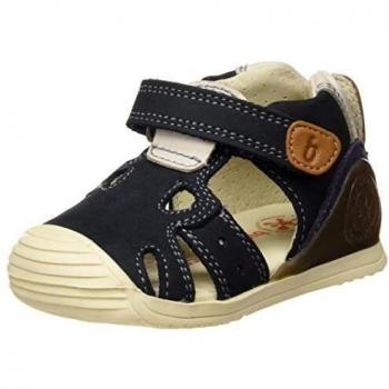 Biomecanics 192131, Sandali Bambino Bimbo 0-24, Blu (Nobuck) Paprika