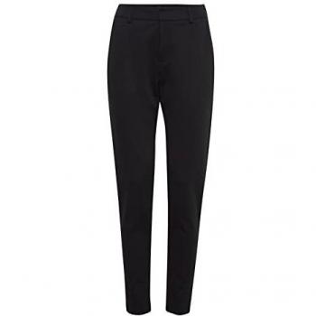 Ichi Damen Hosen IHKATE SUS OFFICE PA 20115927 – Schwarze Stoffhose, Slim Fit, N-Gr, Größe S