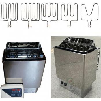 Sistema Calentador Sauna Húmedo Seco 1000‑3000W en Acero Inoxidable