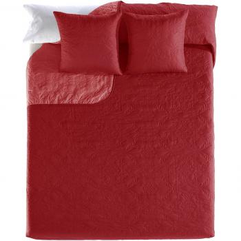 Garnet Red Casa Comfort Spread + Cushion – 270x260 cm