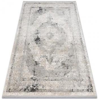 RUGSX Tappeto Vintage 180x270 cm – Struttura Frange 51321, Rosone Beige/Grigio