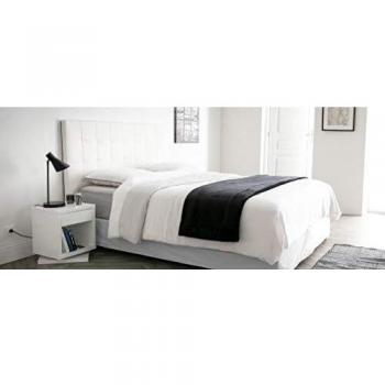 Capitonné Plastique Résine Tête de lit 160 cm Beige HALCION Miliboo Essentiel