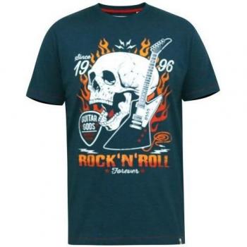 Duke Camiseta Calavera Azul Oscuro 5XL